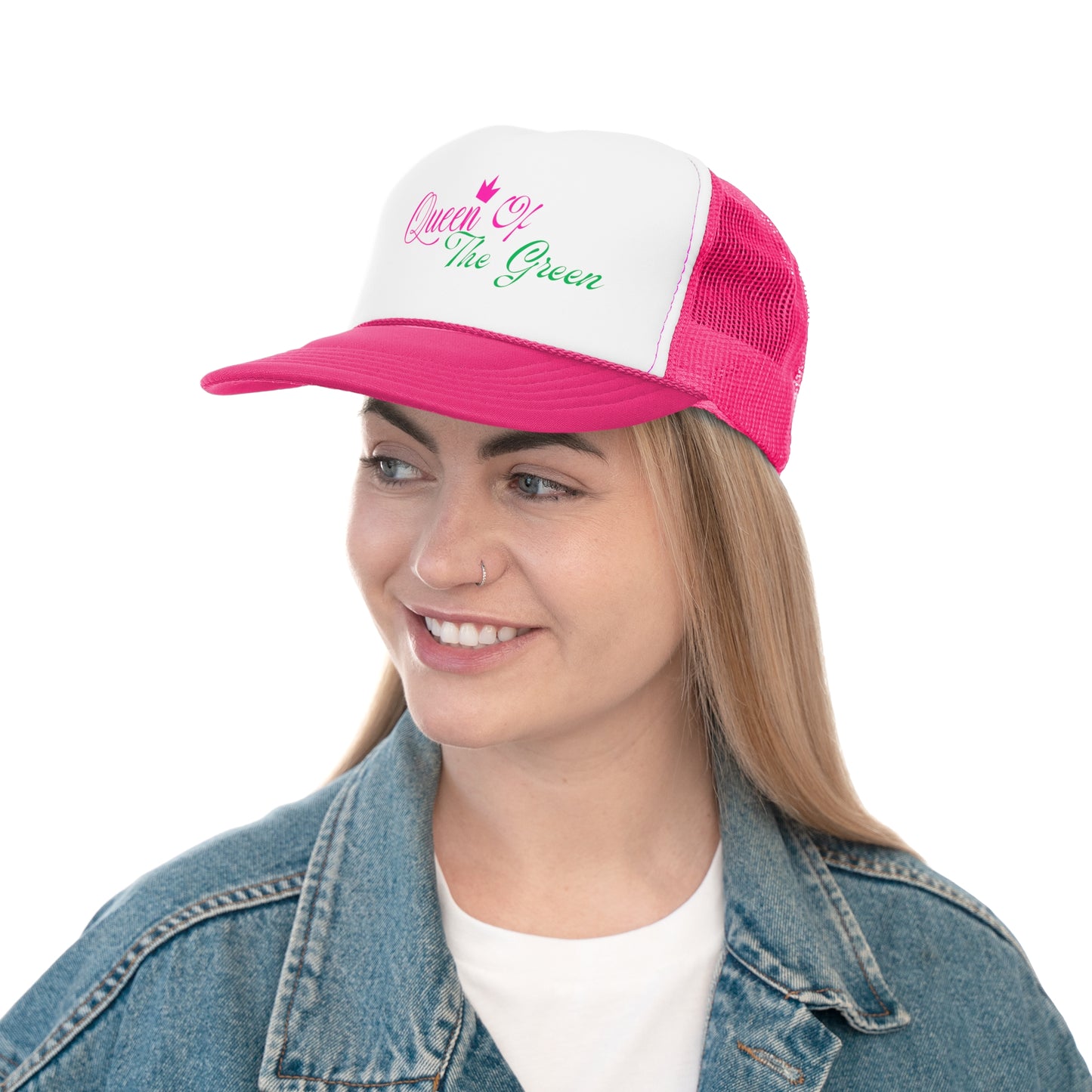 Queen of the Green Trucker Cap - Stylish Design